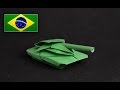 Origami: Tank / Tanque de Guerra - Instruções em Português PT BR