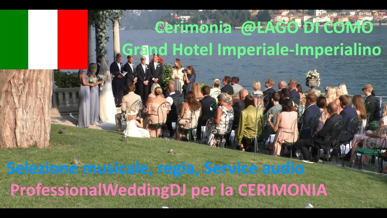 DJ per cerimonia a COMO @Grand Hotel Imperiale - Imperialino