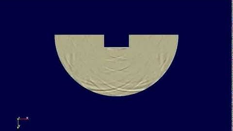 Rectangular Canyon under vertically incident P-wave (Horizontal field)