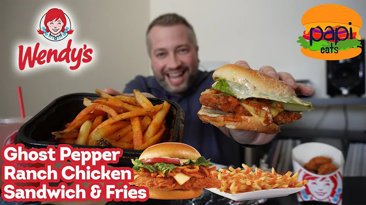 Wendy's NEW Ghost Pepper Ranch Chicken Sandwich & Fries Review