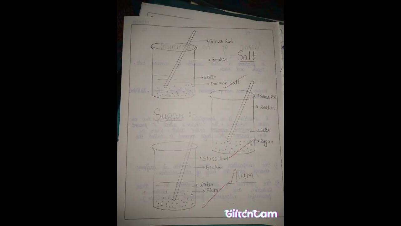 To prepare a true solution of common salt, sugar and alum. YouTube