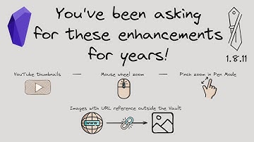 Obsidian-Excalidraw 1.8.11 - Quality of Life improvements