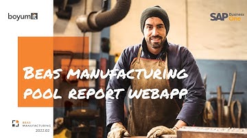 Beas Manufacturing: "Pool Report" WebApp