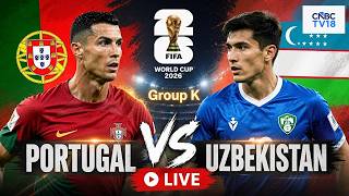 🔴Portugal vs Uzbekistan LIVE: FIFA World Cup 2026 Group K Match, Houston Stadium | Ronaldo | N18G screenshot 1