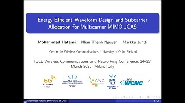 Energy Efficient Waveform Design and Subcarrier Allocation for Multicarrier MIMO JCAS