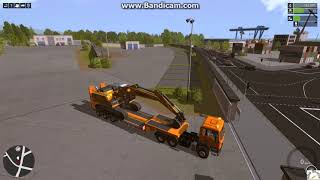 HH Plays Construction Simulator Episode #3 - Hauling Large Excavator Like a Boss