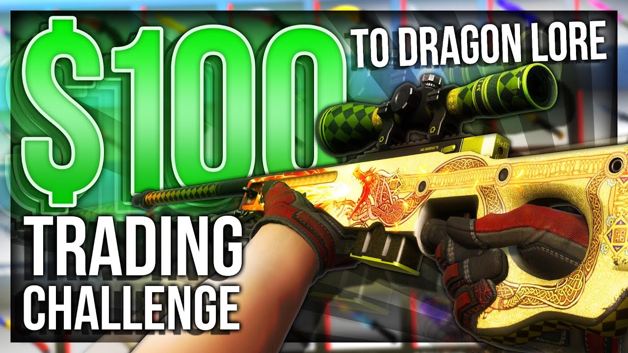 $100 TO DRAGON LORE TRADING CHALLENGE ($3000)