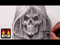 How to draw the grim reaper  sketch tutorial