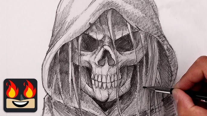 How To Draw the Grim Reaper  Drawing Tutorial (step by step) 