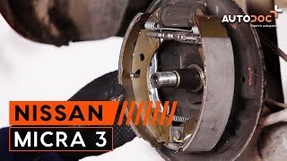 Montering af Bremseklodssæt NISSAN MICRA III (K12): gratis video