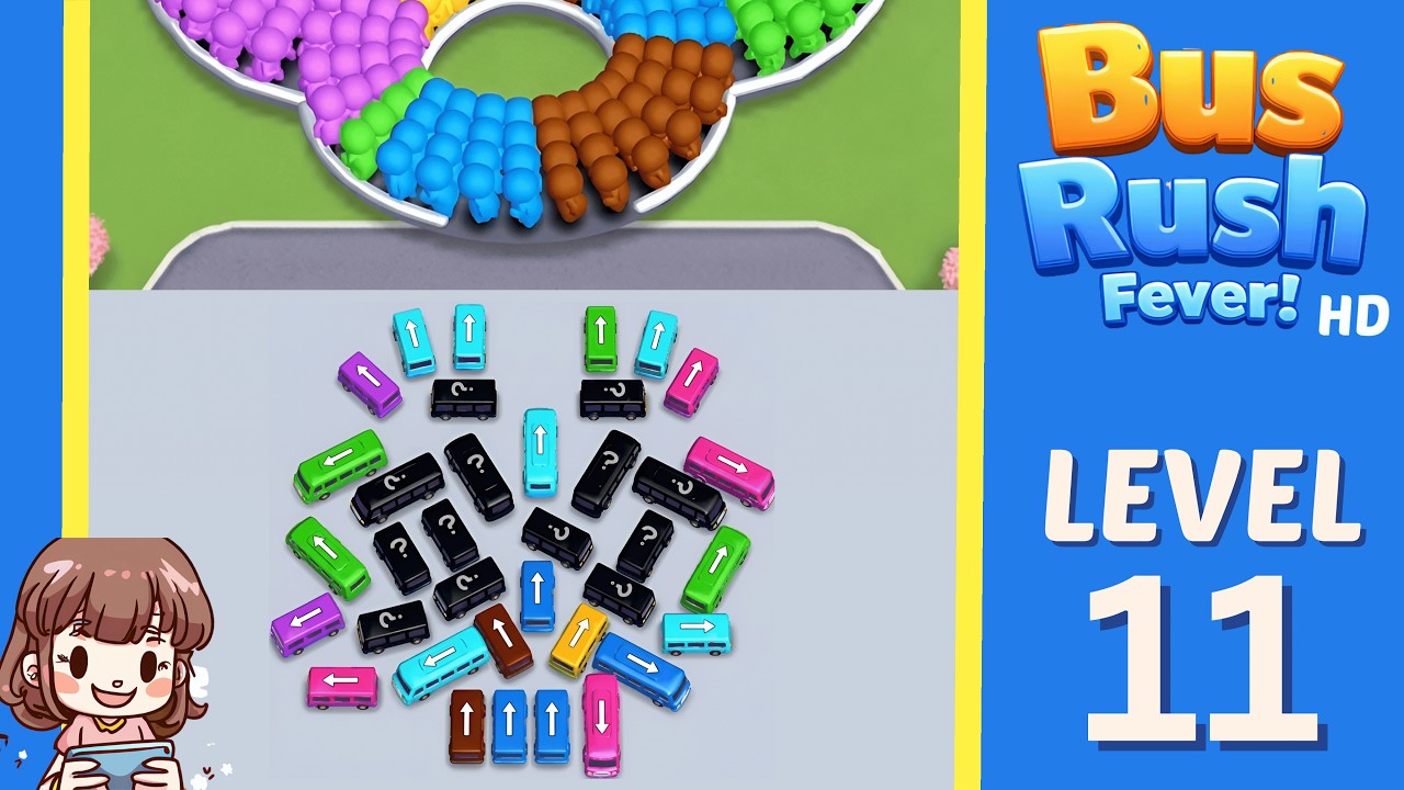 Bus Rush Fever Level 11 Solution Walkthrough - YouTube
