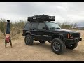 2001 Jeep Cherokee Cascadia CVT Roof Top Tent Setup