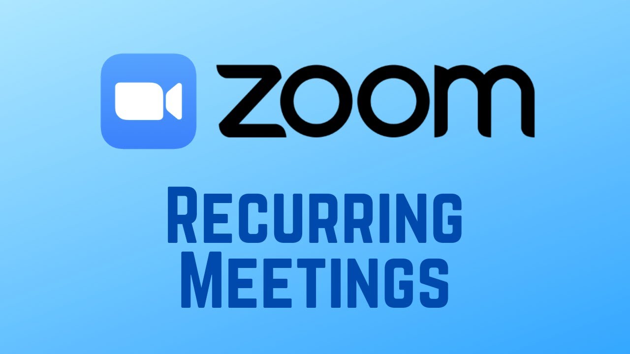 How To Schedule Recurring Meetings On Zoom YouTube