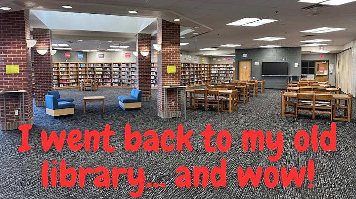 Let's tour the old high school library - now a middle school library!