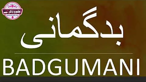 BADGUMANI by  Faqeer Mufti Syed Ahmedullah Ghouri ...