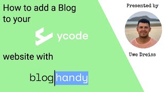 How To Add A Blog To Your Ycode Website With Bloghandy