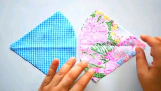 4 Very Easy New Style Pattern Mask In One video - Face Mask Sewing Tutorial - DIY Cloth Face Mask