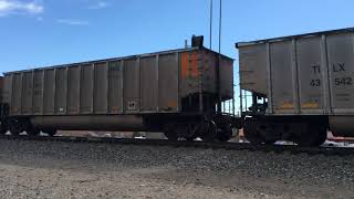 A Honking Single Northbound BNSF #9070 Empty Energy Coal Train