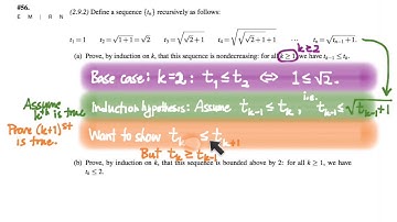401.6 Induction on a recursively defined sequence