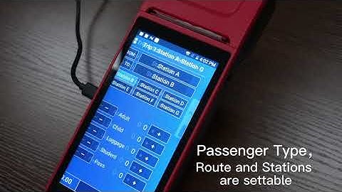GOODCOM GT81 Smart Bus Ticketing POS---Easier to sell tickets