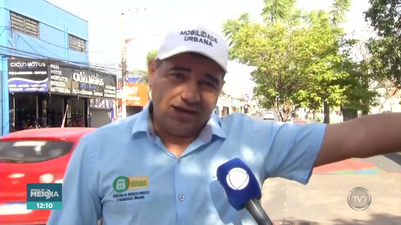 Interdição na Avenida Couto Magalhães em Várzea Grande
