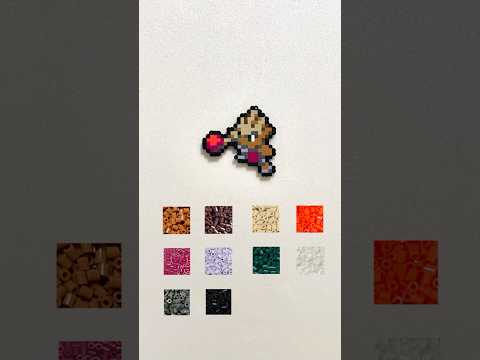 【ポケモンアイロンビーズ】No.0107 エビワラー　#ポケモン #pokemon #アイロンビーズ #ドット絵 #pixelart #パーラービーズ