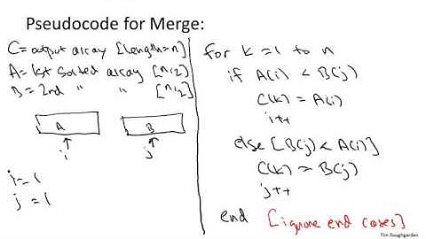1   6   Merge Sort  Pseudocode 13 min