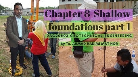 Chapter 8  Shallow  foundations part 1