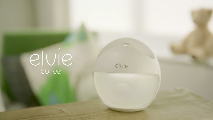  Elvie Curve Manual Wearable Breast Pump, Hands-Free,  Kick-Proof, Portable Silicone Pump That Can Be Worn in-Bra for Gentle,  Natural Milk Expression