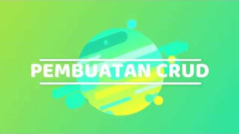 Membuat CRUD visual studio