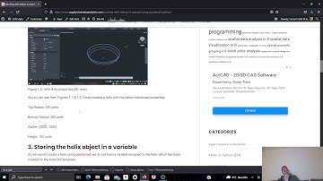 Helix objects with pyautocad, Python for AutoCAD