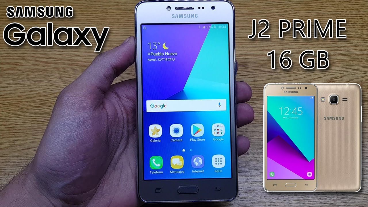 UNBOXING Samsung Galaxy J2 Prime 16 GB | Primeras Impresiones en Español! -  YouTube