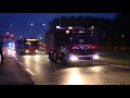 Optocht van politie, brandweer, kmar, ambulance en Rijkswaterstaat (Kinderbeestfeest 2018)
