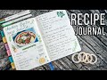 My Recipe Journal ♨ ASMR glueing photos and using washi tape