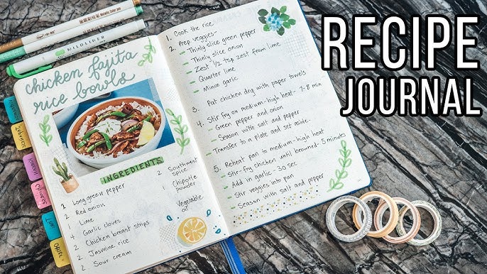 how to make an *aesthetic* recipe book // baking 02 