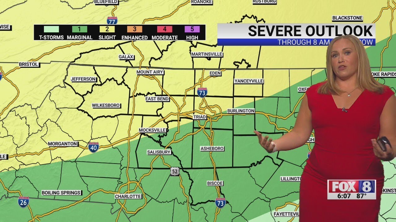Severe Thunderstorm Watch in several Triad counties - YouTube