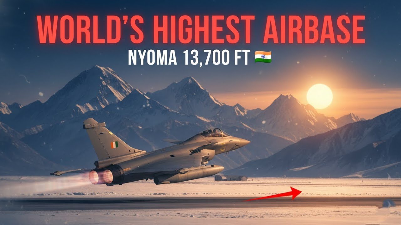 Самая высокогорная авиабаза в мире теперь находится в Индии — Ньома на высоте 4180 м меняет все н...
