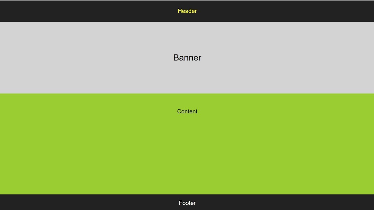 Simple Website Layout Design Using HTML CSS | Beginner Frontend Tutorial