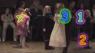 2008 12 13 Sarah, bijna 5 jaar, danst op K3 muziek bij dansschool Bruijn-Bonel
