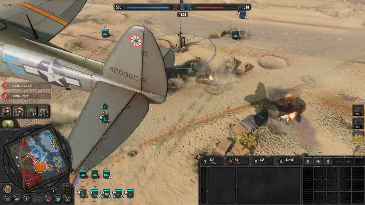 Company Of Heroes 3 Afrika Korps Massive Army COH3 4v4 (DAK) Multiplayer Gameplay