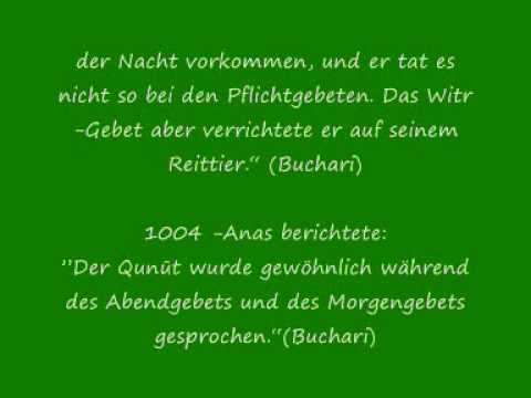 Das Witr Gebet (Prayer) - Hadithe von Bukhari und ...