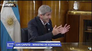 El Ministro de Economía, Luis Caputo, en "Economía de Quincho"