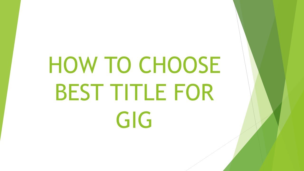 How To Write Attractive Gig Title Fiverr Gig Ranking YouTube How To Write Attractive Gig Title Fiverr Gig Ranking YouTube