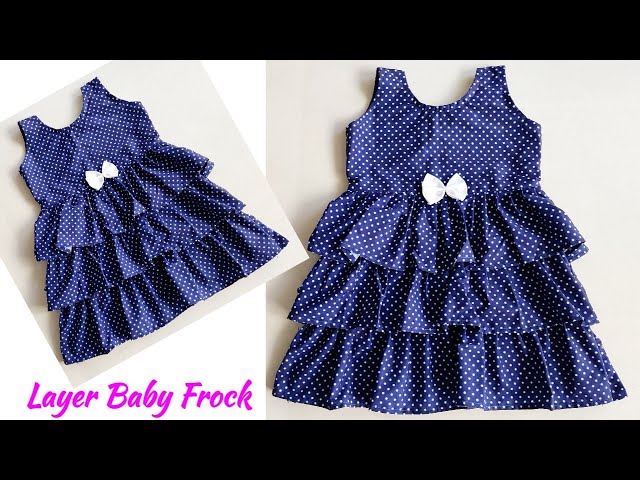 3 - 4 Year's Old Baby Frock Cutting and Stitching/ New Design Baby Frock/  New Design Baby Dress - YouTube