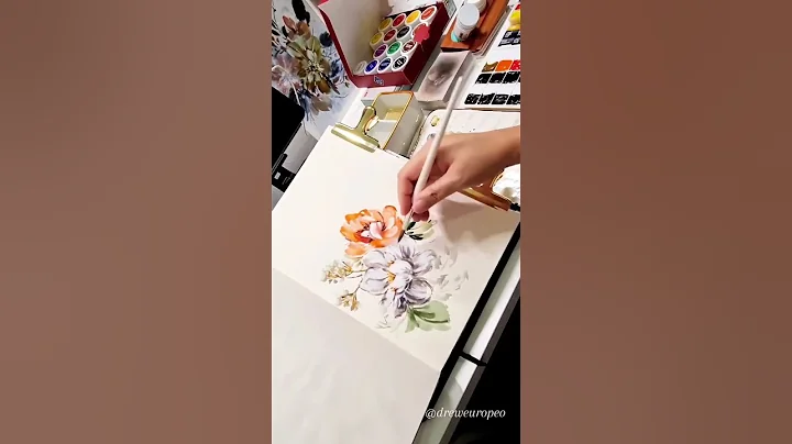 Floral Painting with Nevskaya Palitra granulating ...