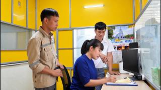 Huyen's first day at work— filled with hope, effort, and dreams for the future.