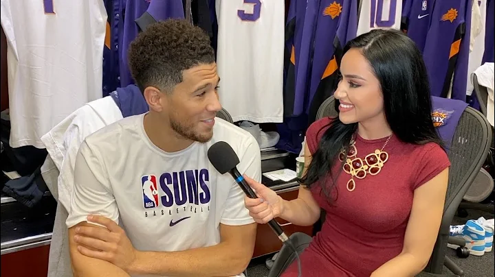 Devin Booker and Kelly Oubre chat with Reporter Ho...