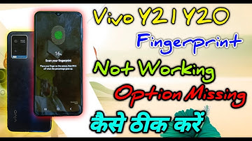 Vivo Y21 Y20  Fingerprint Not Working Problem Solved || Vivo Mobile Fingerprint Option Missing