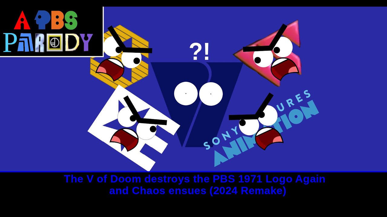 The V of Doom destroys the PBS 1971 Logo again and chaos ensues (2024 Remake)