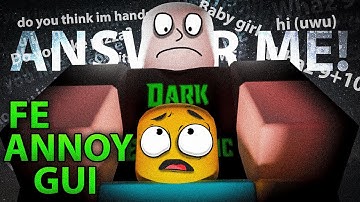 Roblox Fe Script Showcase: Annoy Gui V2